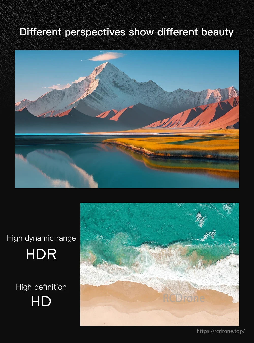 ZLL SG909 MAX GPS Drone, Different perspectives show different beauty. High dynamic range HDR, high definition HD.