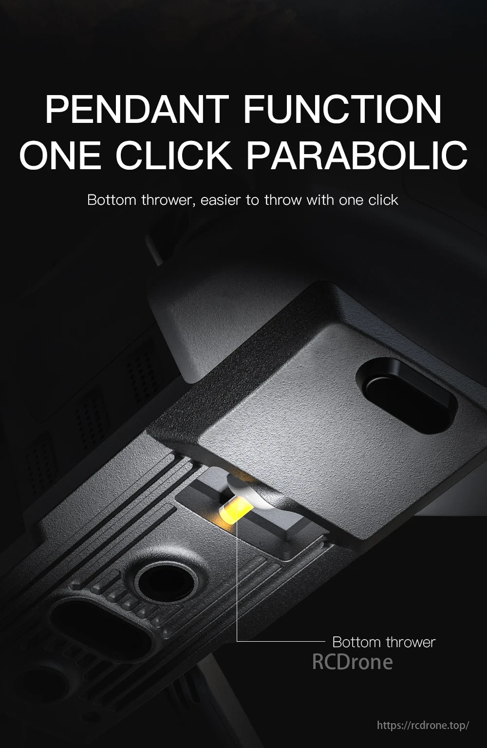 ZLL SG909 MAX GPS Drone, One-click parabolic throw function, bottom thrower design for enhanced convenience and control.