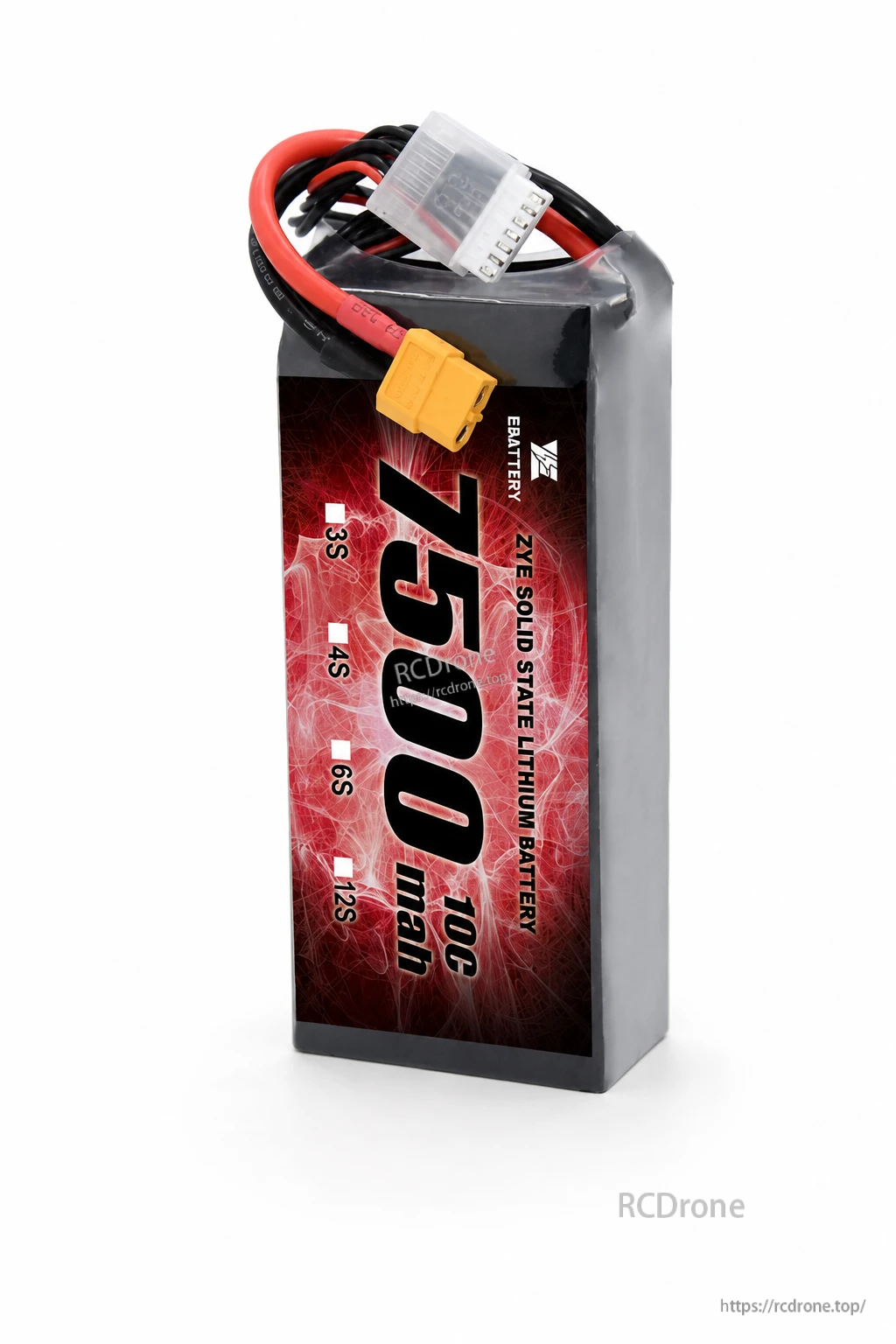 ZYE 3S HV 11.8V 7500mAh 10C Solid State LiPo Battery product detail image