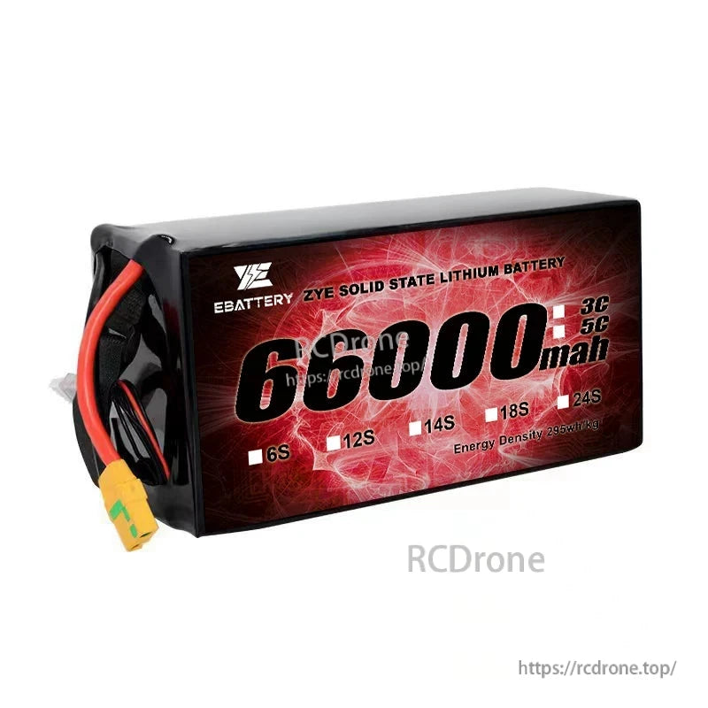 ZYE 6S 12S 14S 18S 66000mAh 3C 5C Solid State Lithium Battery product detail image