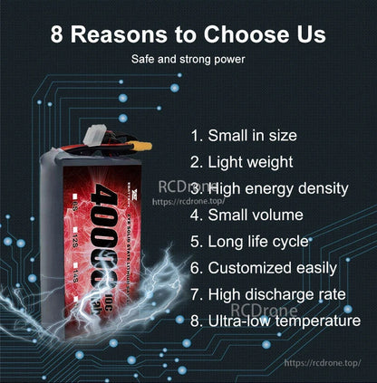ZYE 6S 7S 8S 12S 14S 18S 24S 40000mAh 10C Solid State LiPo Battery commercial application examples