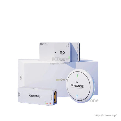 ZeroOne X6 AutoPilot Flight Controller, ZeroOne X6 Flight Controller, ZeroOne X6 autopilot with OneGNSS and OnePMU modules for multirotor drone flight control.