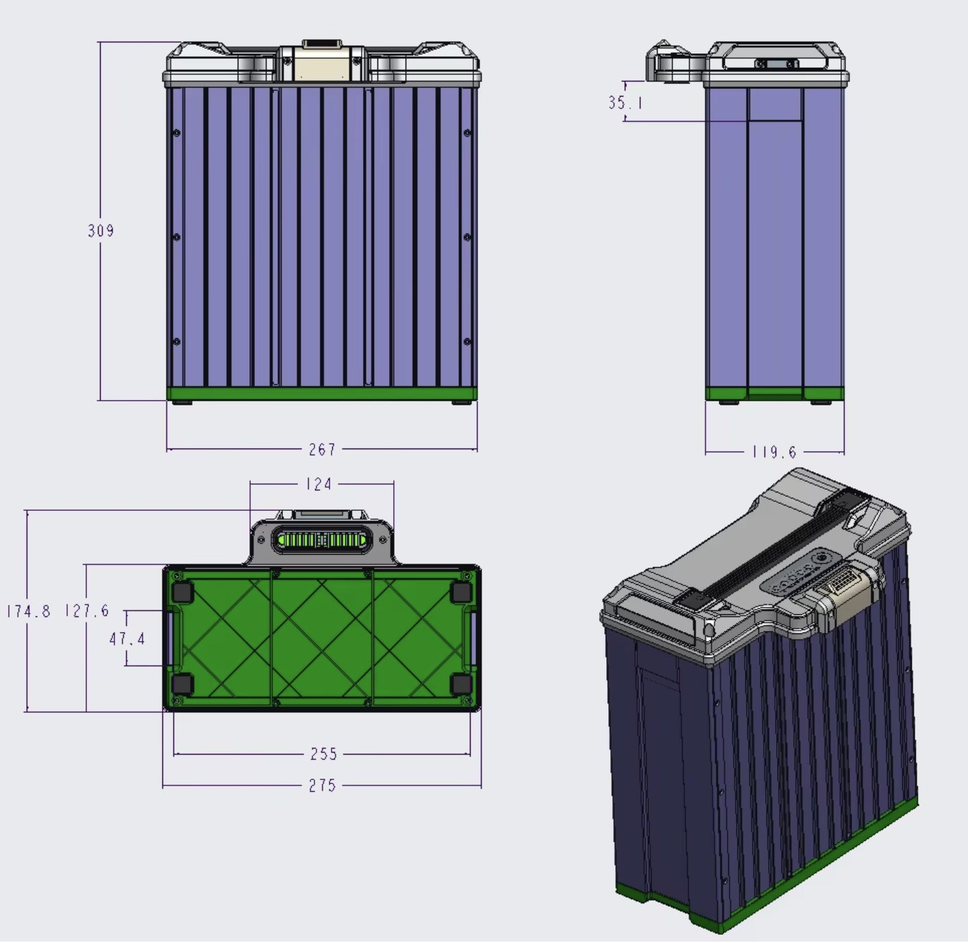 ZhiAn 18S 68.4V 30000mAh Smart Battery, High-capacity battery ensures long operation time for agricultural drones.