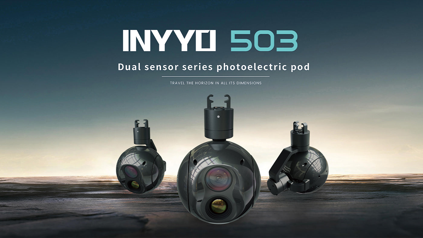 503详情_01 The Zingto INYYO 503 Gimbal features a dual sensor series and photoelectric pod, perfect for adventures.