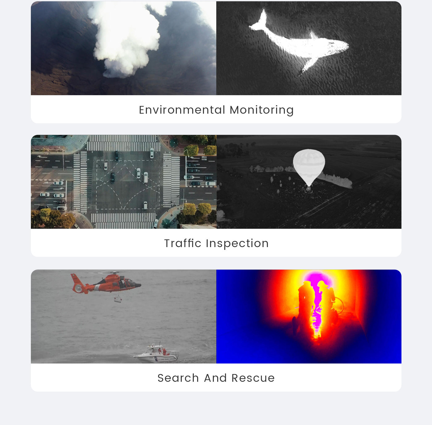 The Zingto INYYO 503 Gimbal offers a comprehensive solution for environmental monitoring, traffic inspection, and search and rescue operations.