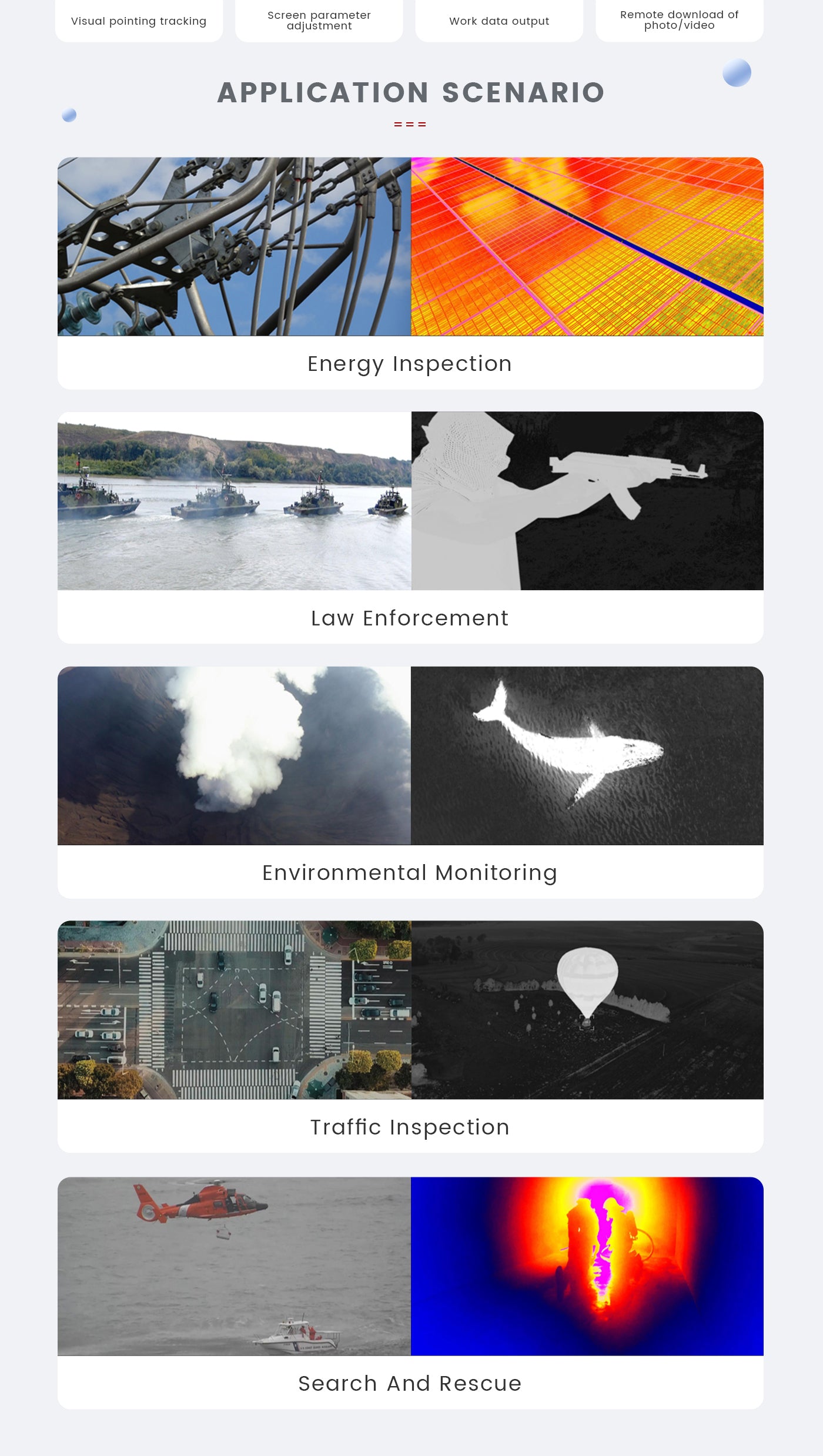 6 The Zingto INYYO Q103 drone camera gimbal is designed for remote control and visual tracking, suitable for various applications.