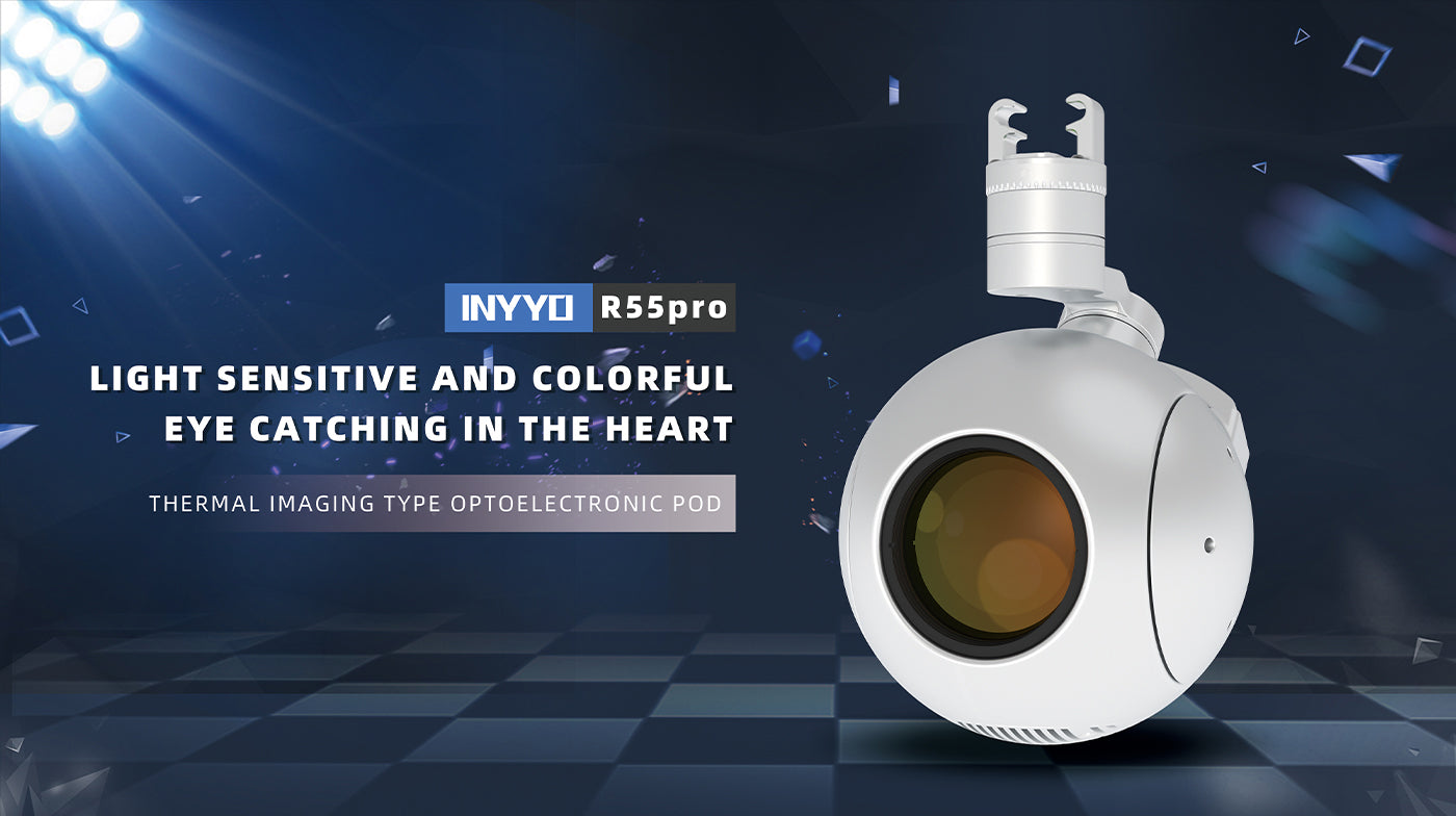 r55pro (1) Zingto INYYO R55 Pro Drone Camera Gimbal, The InYo R55 Pro Drone Camera Gimbal features thermal imaging, light-sensitivity, and colorful visuals.