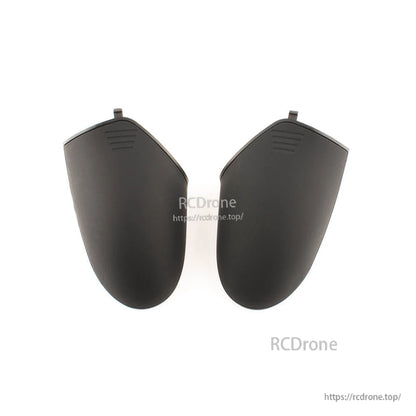 Zorro Battery Cover replacement pair, two black battery covers shown side by side on white background