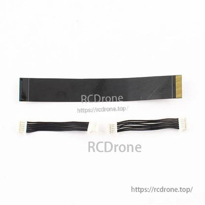 Zorro Cable replacement set with flat ribbon cable and two short wire harnesses with white connectors