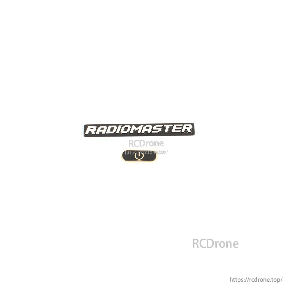 Zorro sticker set logo decals showing Radiomaster and RCDrone branding replacement labels
