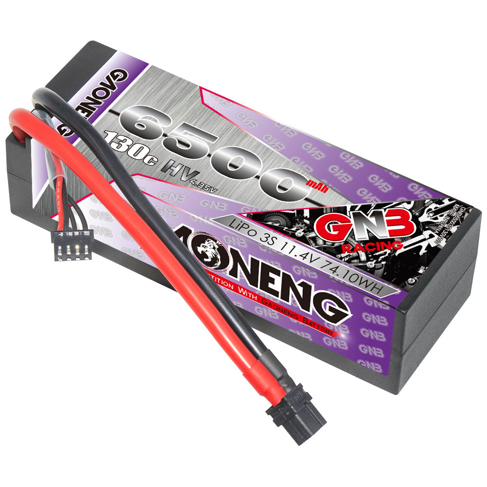GAONENG GNB 3S 11.4V 6500mAh 130C hard case LiPo battery with XT60 connector