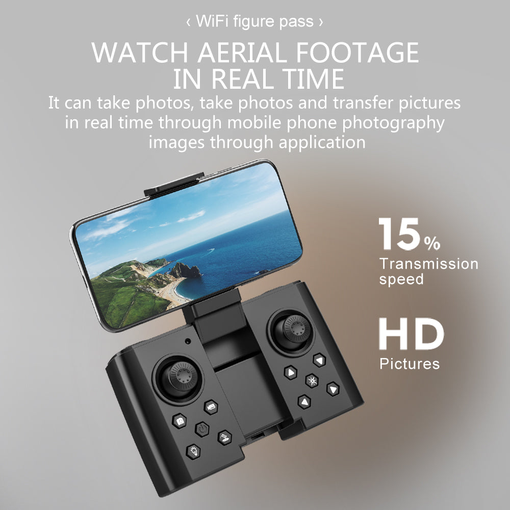 YCRC A3 PRO Drone, wifi figure pass watch aerial footage in real time it can take photos,