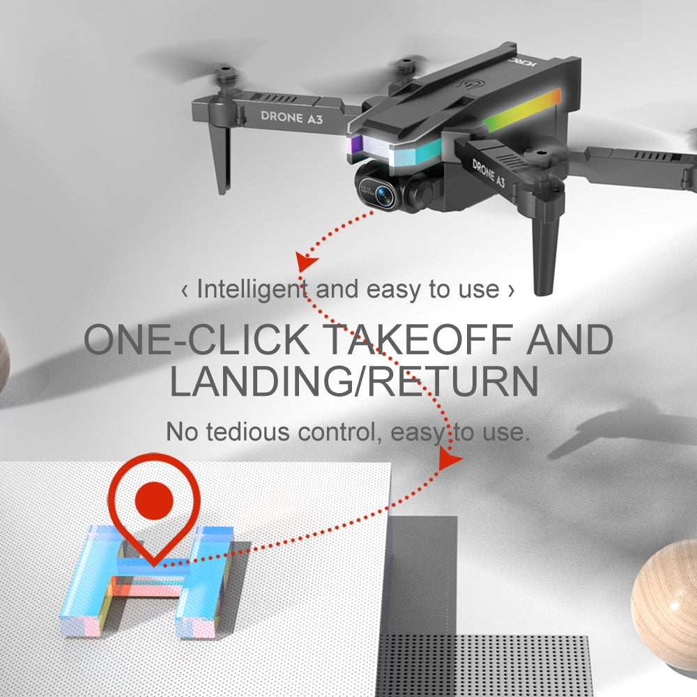 YCRC A3 PRO Drone, drone a3 4 intelligent and easy to use > one-click