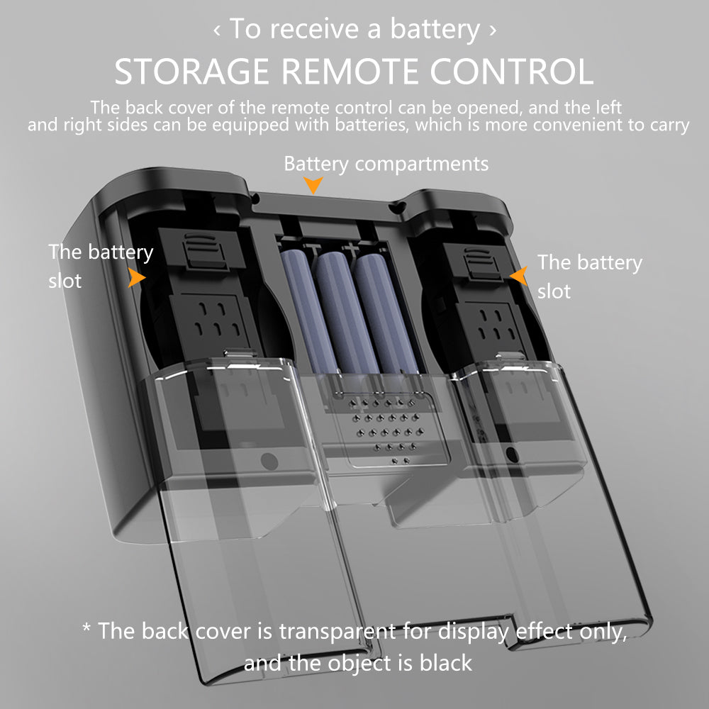 YCRC A3 PRO Drone, to receive a battery storage remote control the back cover of the remote
