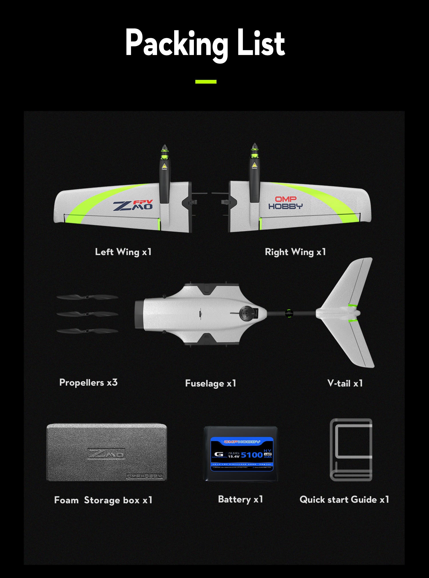 OMPHOBBY ZMO Pro VTOL FPV Aircraft: GPS-enabled, long-range flying with 60-minute flight time and 60km range.