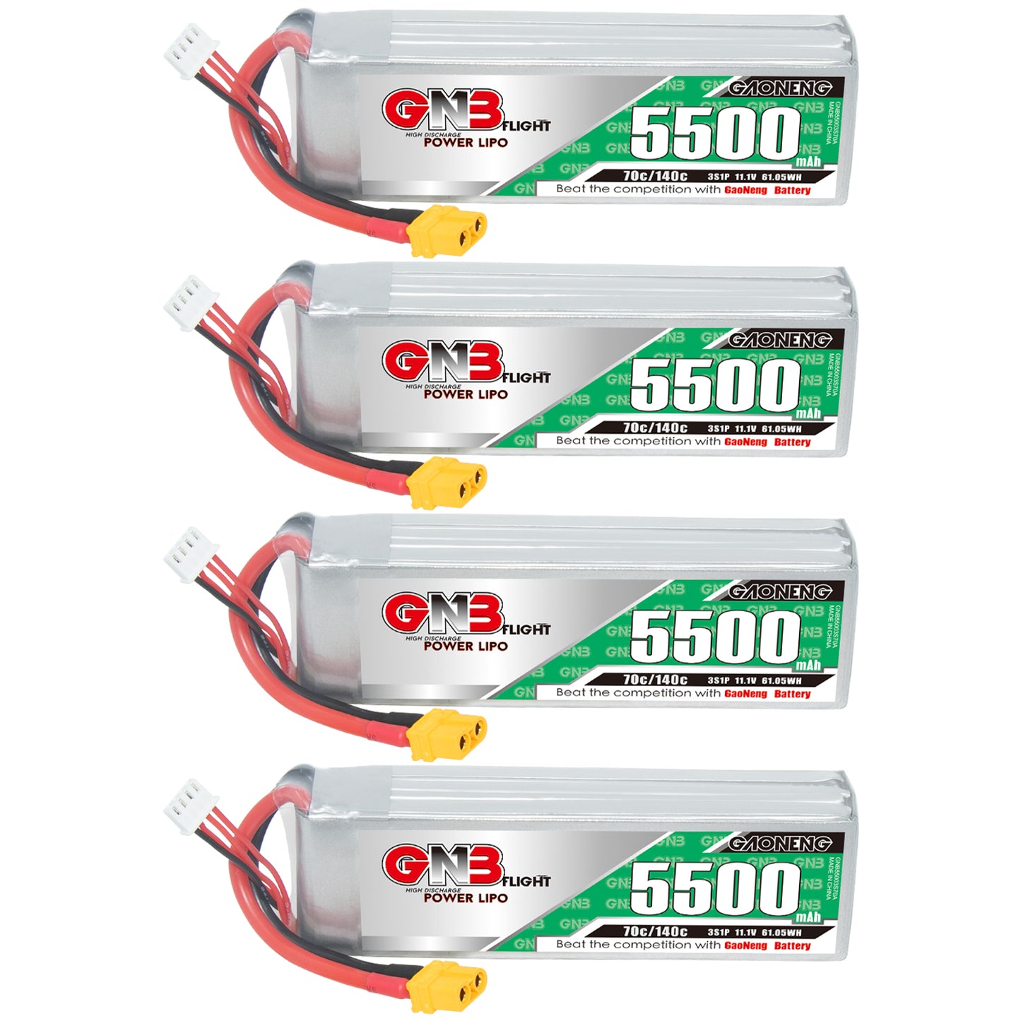 GAONENG GNB 3S 11.1V 5500mAh 70C LiPo Battery XT60