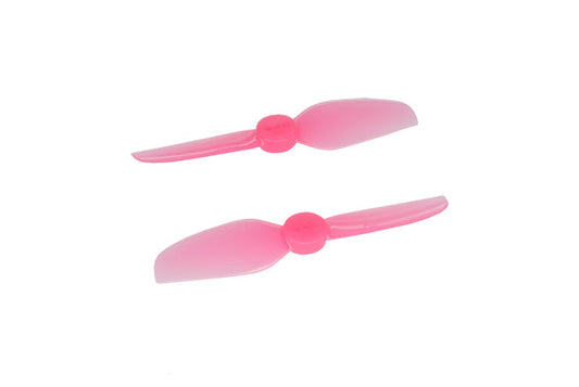 HQ Durable Prop T3X3 propeller set in pink, two 3-blade props shown from angled side view