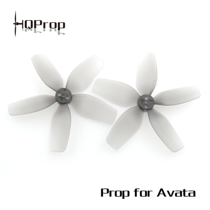 HQProp DT2.9X2.5X5 2.9in 5-blade propellers, gray pair with "Prop for Avata" text