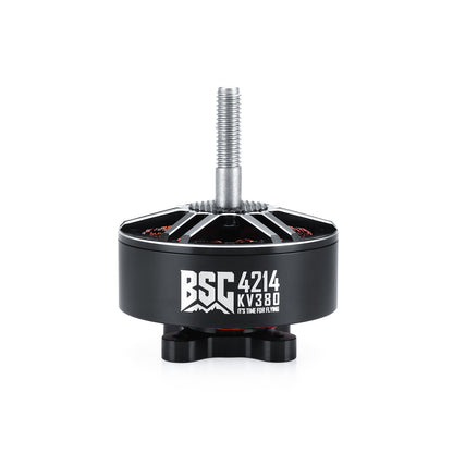 MAD BSC4214 380KV FPV Drone Motor, MAD BSC 4214 KV380 brushless FPV drone motor with black can body and threaded shaft