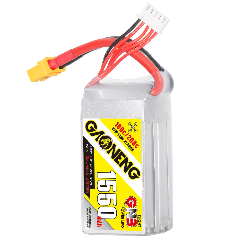 GAONENG GNB 4S 14.8V 1550mAh 100C XT60 LiPo Battery