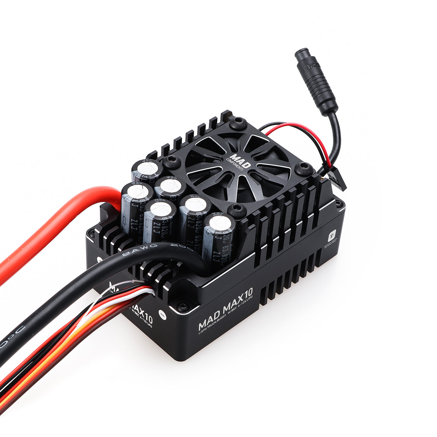 ESC براشلس سنسورد MAD MAX10 200A HV 6-12s برای ماشین مدل RC مقیاس 1/5