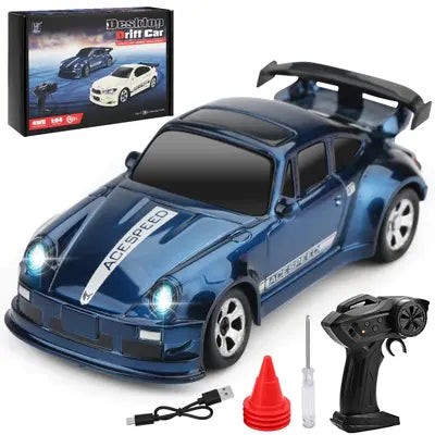 1/64 RC Car 2.4G 4WD High Speed Drift Mini Desktop Racing Car Four Wheel Drive Radio Controlled Mini GTR Racing Model Boy Toy