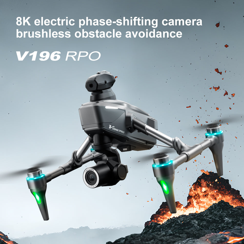 V196 Drone, High-tech drone with 8K cameras, stable flight, and obstacle avoidance.