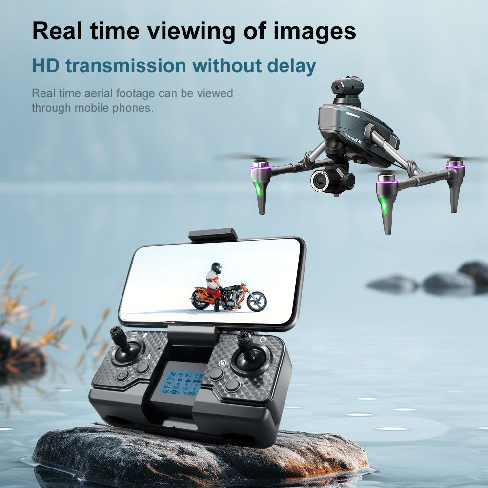 V196 Drone, Live aerial footage in high-definition, transmitted seamlessly to mobile devices for an immersive experience.