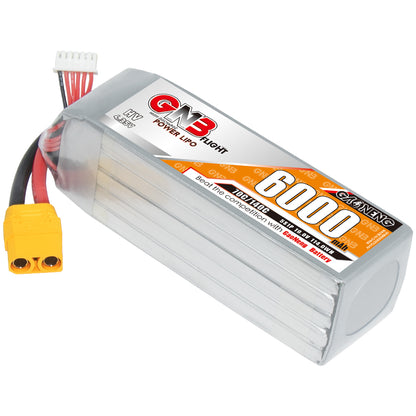 GNB HV 5S 6000mAh 70C LiHV LiPo battery pack with XT90 connector and balance lead