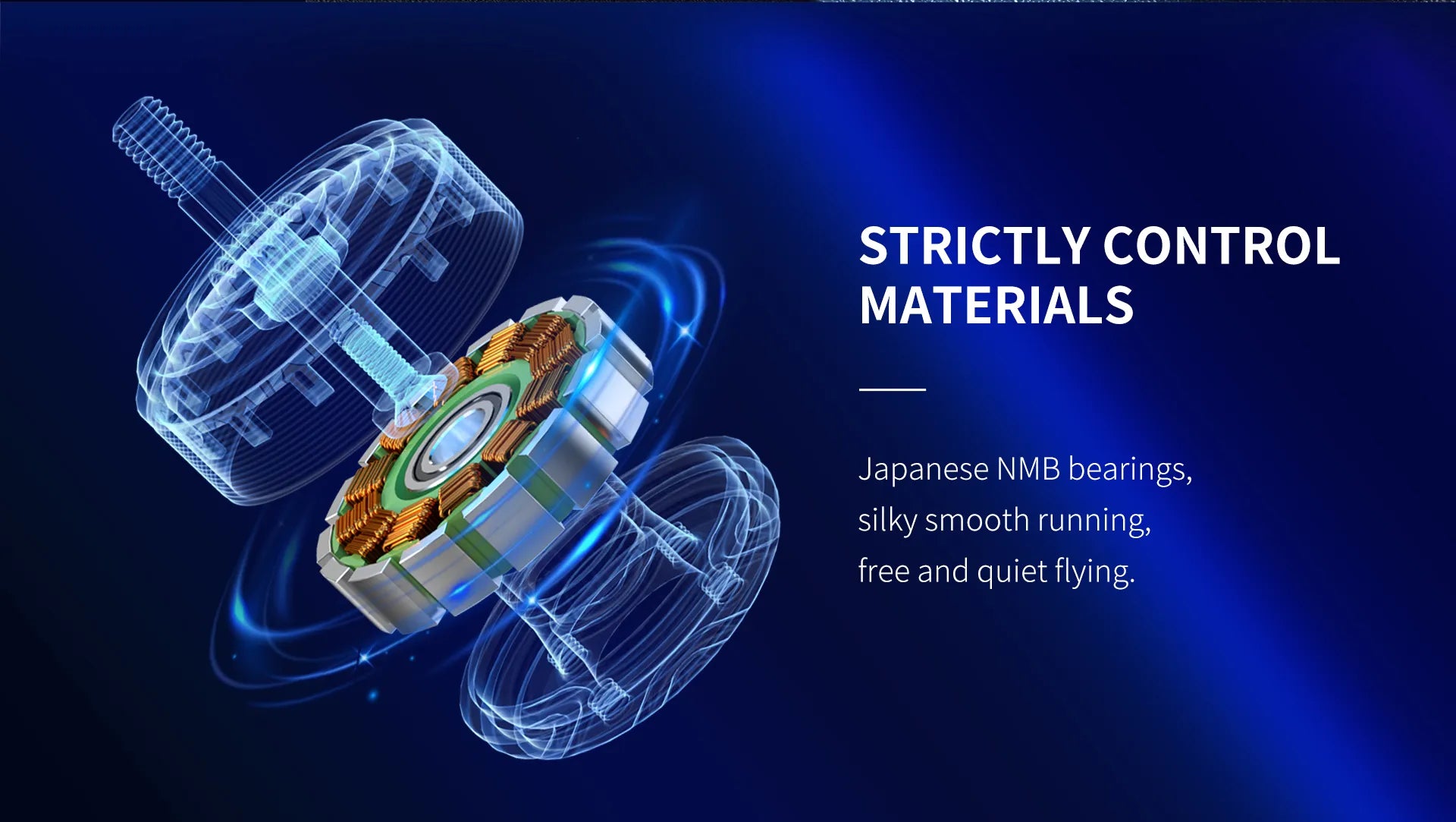 STRICTLY CONTROL MATERIALS Japanese NMB bearings, smooth running