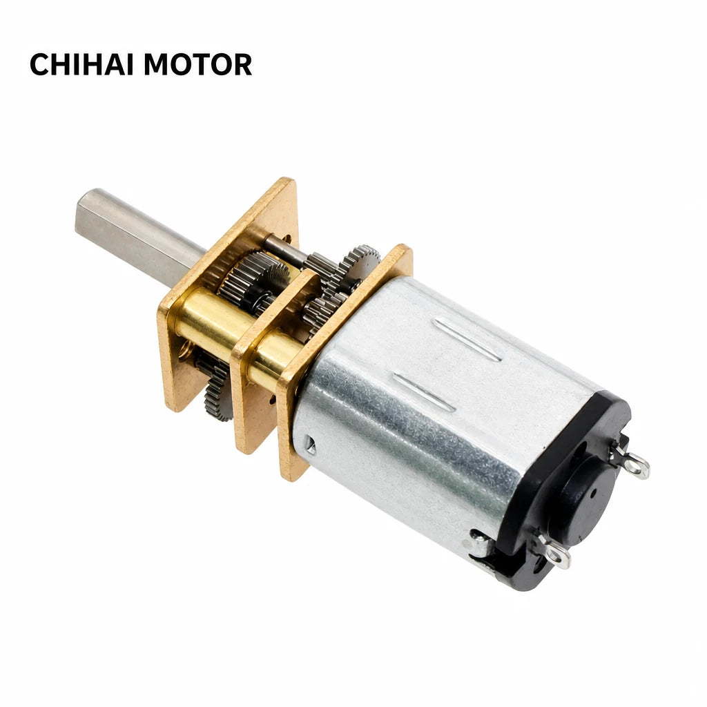 GM12-N20 gear motor from the shaft side