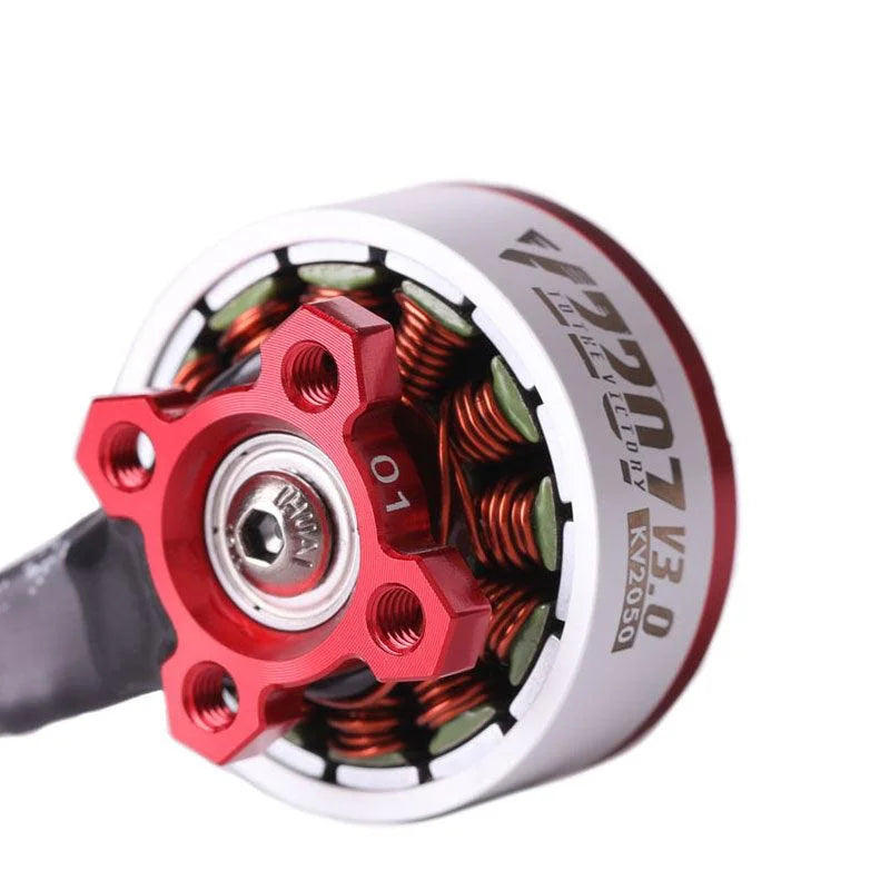 T-Motor VELOX V2207 V3 Motoru wa Drone Usio na Brashi - Chaguzi za 1500/1750/1950/2050/2550KV kwa FPV