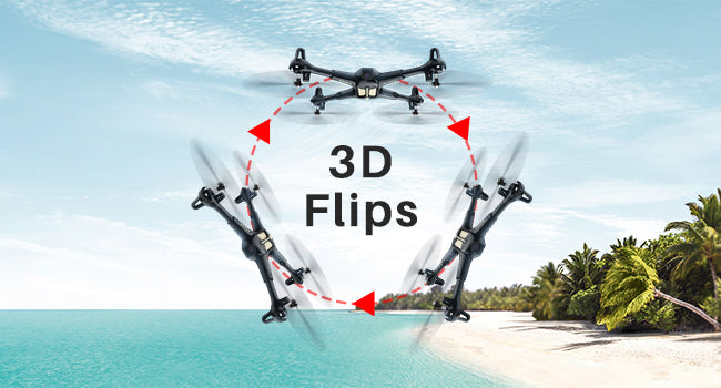 SYMA X600W Foldable Drone, drone's arms and propeller blades can be folded to carry
