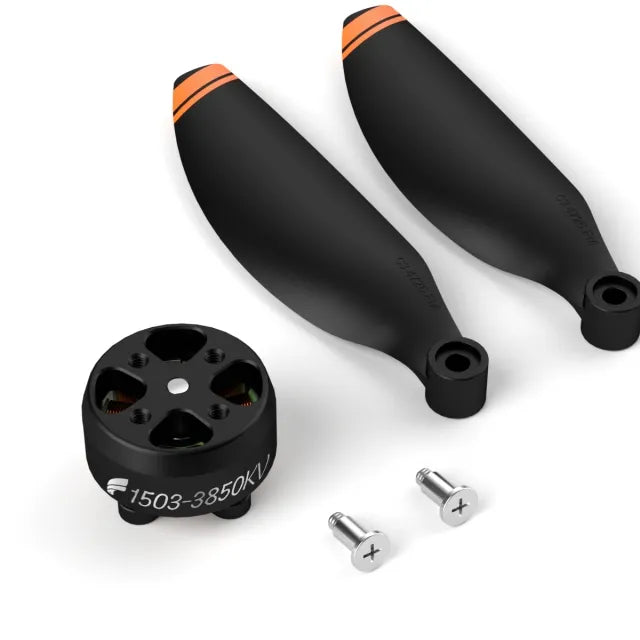 Coques De Protection Pour Moteurs De Drone DJI Mini 4 Pro / Mini 3 Pro - Alliage D'aluminium, Léger, Noir/rouge