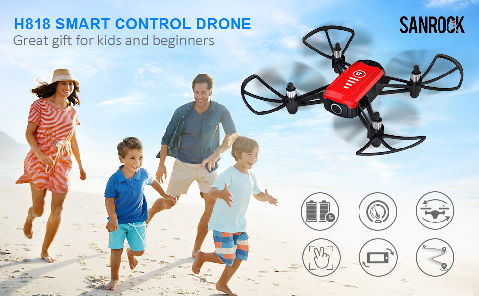 h818 smart control drone sanrock great gift for