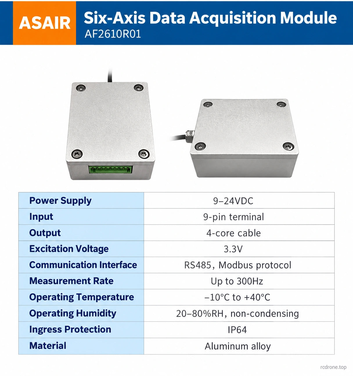 AF2610R01 acquisition module specifications