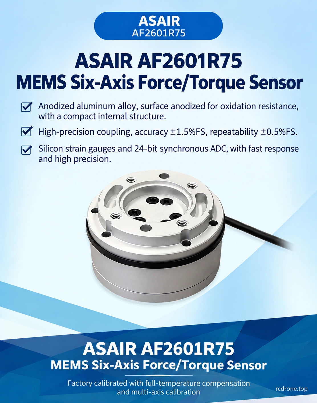 MEMS six-axis sensor construction and acquisition features