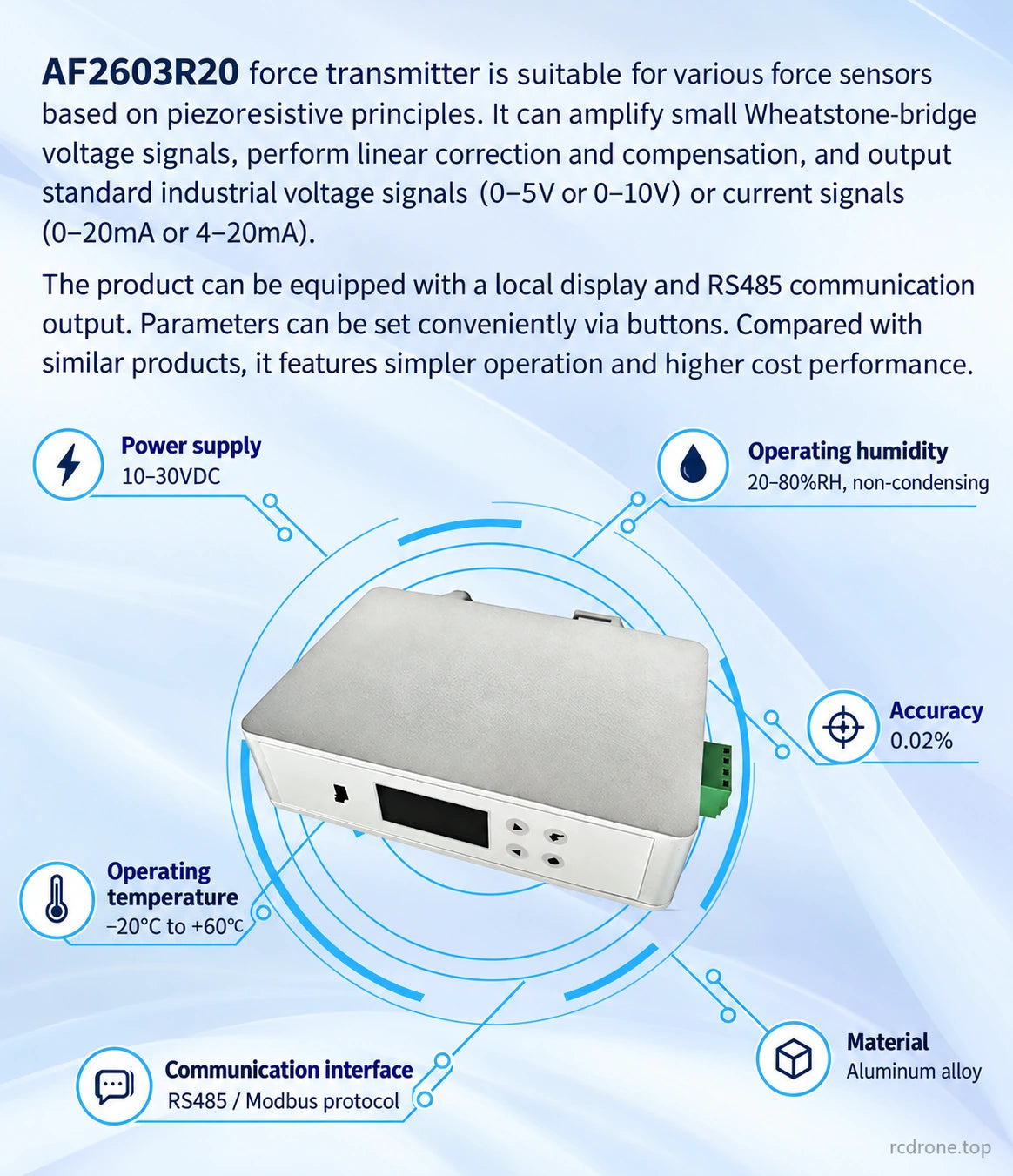 Bridge signal conditioning and operating conditions