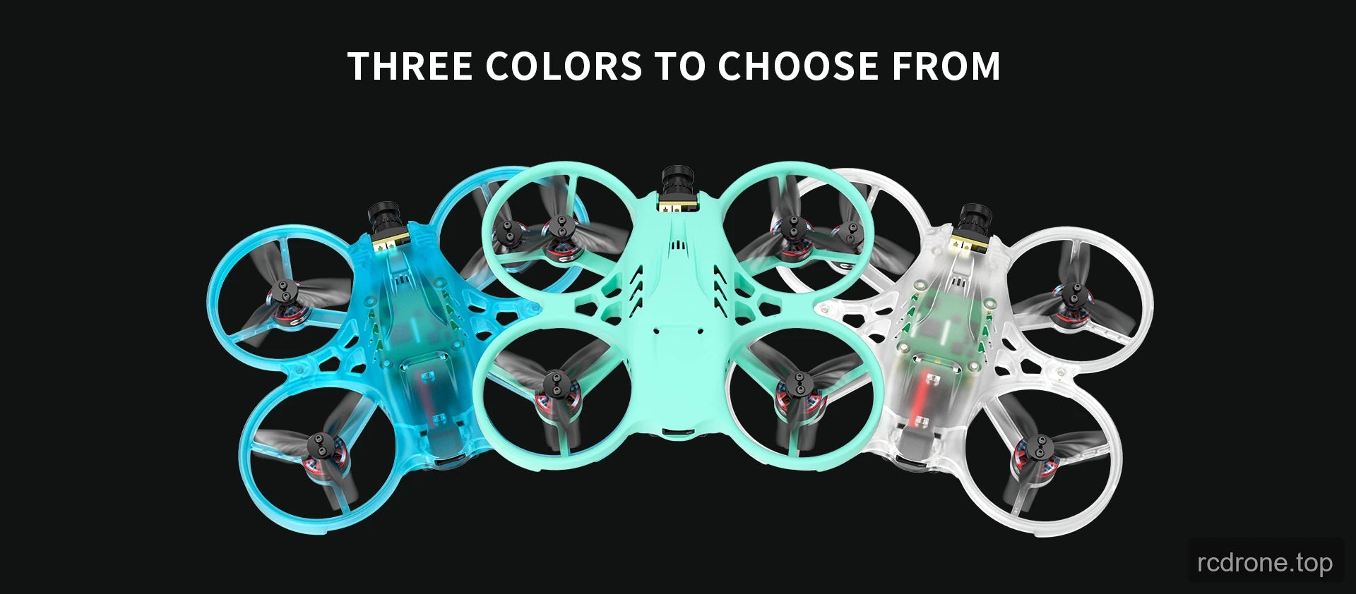 POCKEY 20 blue, green, and translucent white colorways
