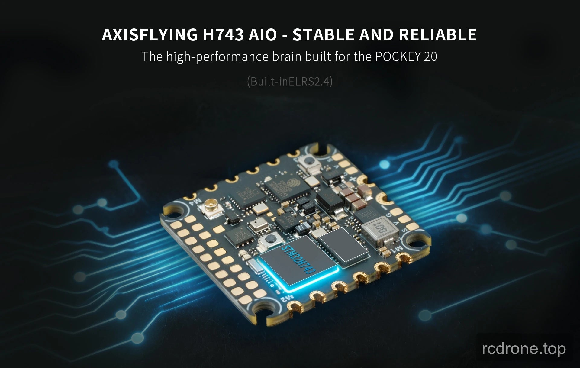 AXIS H743 AIO flight controller and ELRS 2.4G receiver