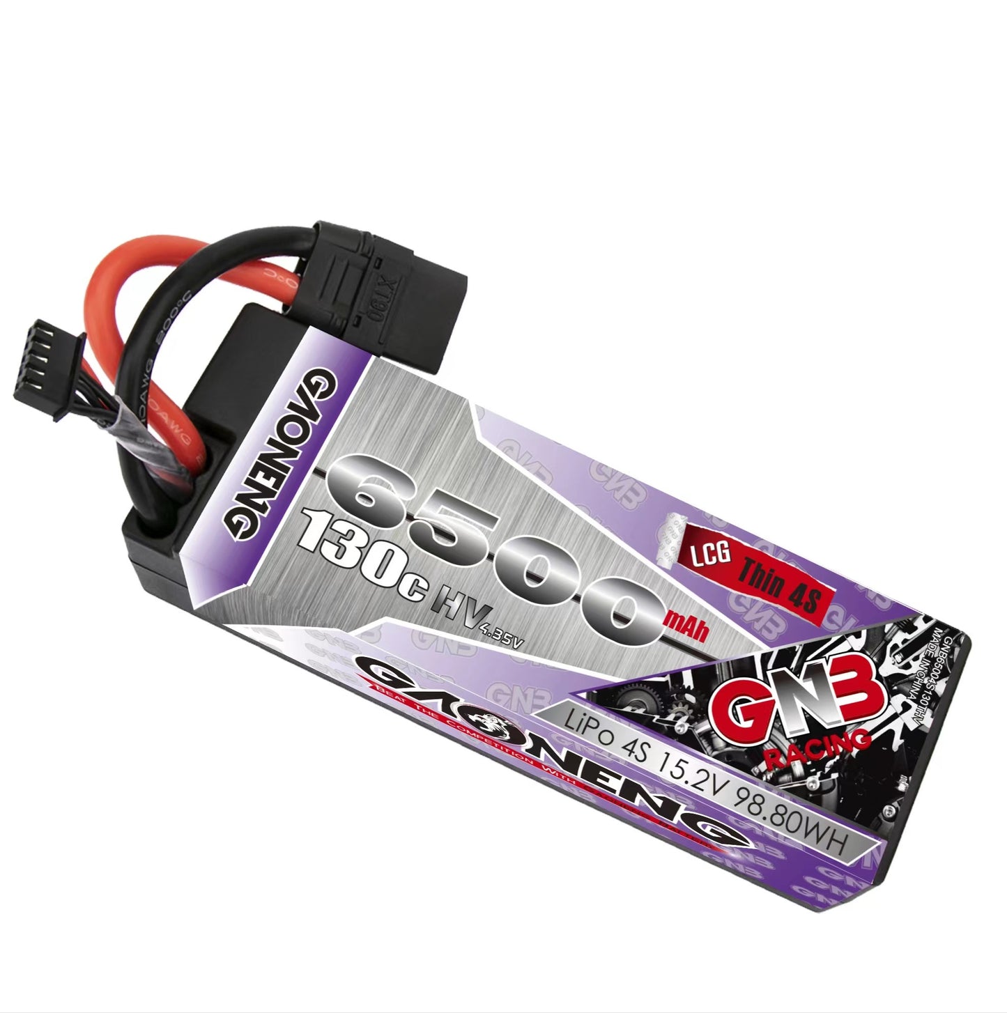 GAONENG GNB 4S LiHV 15.2V 6500mAh 130C hard case LiPo battery with XT90 connector