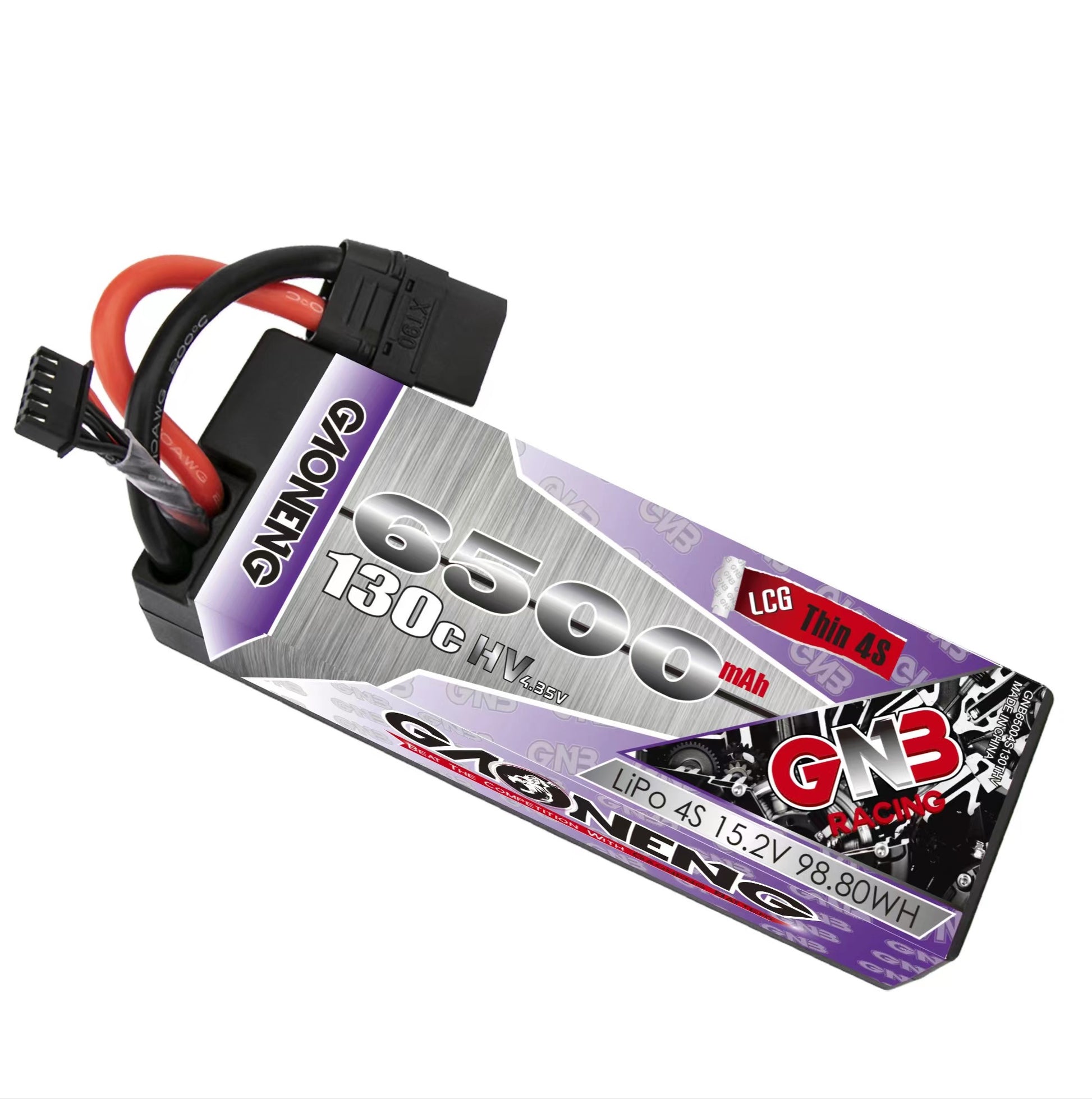 GAONENG GNB 4S LiHV 15.2V 6500mAh 130C hard case LiPo battery with XT90 connector