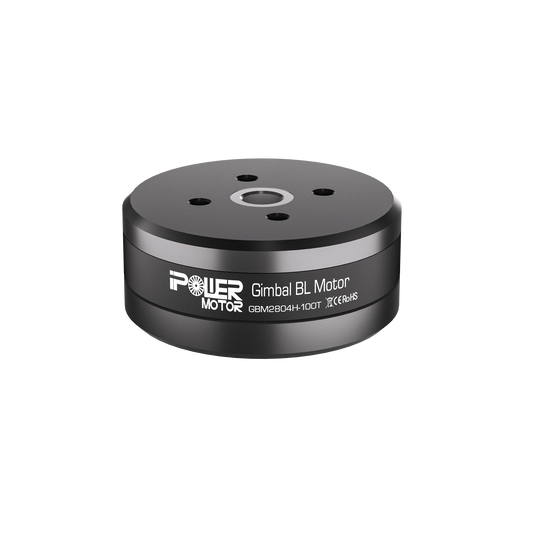 iFlight GBM2804H-100T Brushless Gimbal Motor, iFlight GBM2804H-100T brushless gimbal BL motor with round black housing and four mounting holes