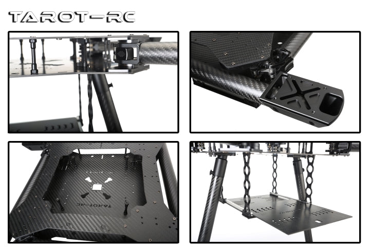 This frame is designed for long-duration flights, capable of up to 40 minutes of unloaded flight time, ideal for aerial tasks.