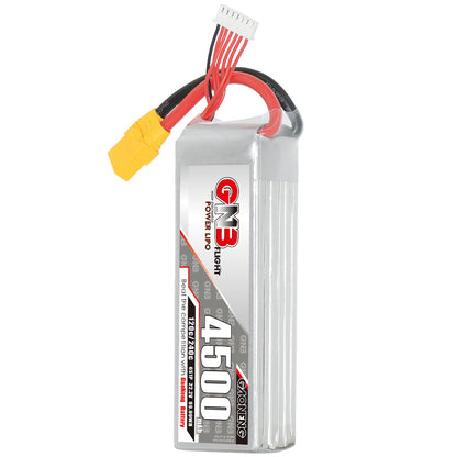 GNB45006S120A 6S 22.2V 4500mAh 120C LiPo battery pack with XT90 connector and balance lead