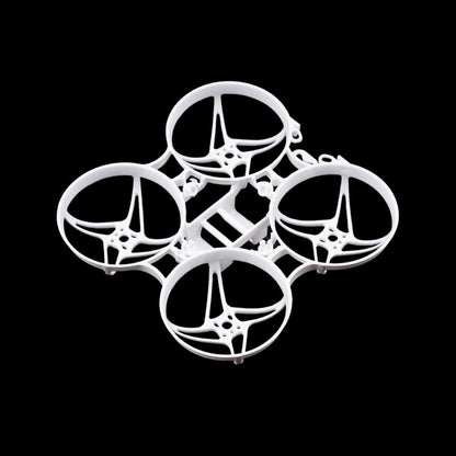 BETAFPV Meteor75 whoop frame 75mm, angled view showing ducted prop guards, white
