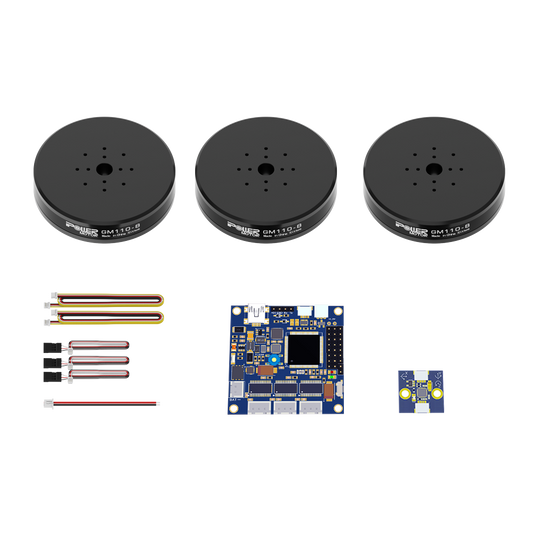 iFlight GM110-8 gimbal combo with three round brushless motors, 32-bit gimbal controller board, sensor and cables