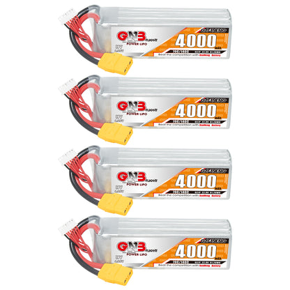 باتری GAONENG GNB LiHV 6S 22.8V 4000mAh 70C LiPo با کانکتور XT90