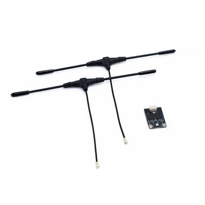 RX Diversity Receiver ELRS Dual 915/868/2.4G for RC Airplane FPV Long Range Drones with TCXO, LNA+PA, Dual Antennas