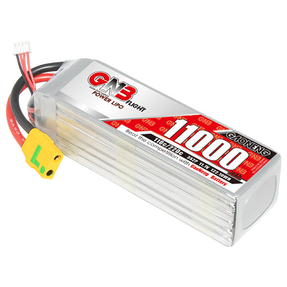 GNB 3S 11.1V 11000mAh RC LiPo battery 110C with yellow XT90S anti-spark connector